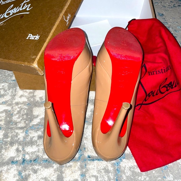 CHRISTIAN LOUBOUTIN DOUBLE PLATFORM BIANCA HEELS - Picture 2 of 5